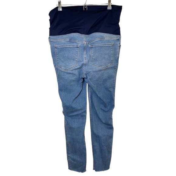 OLD NAVY Full Panel Distressed Maternity Jeans Size 10 LONG - Picture 2 of 9